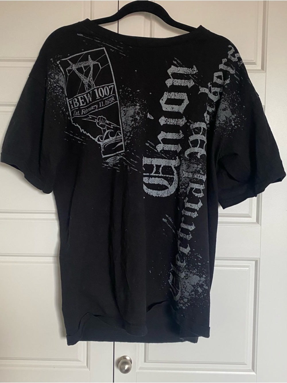 Y2K Gothic Print Baggy Tee